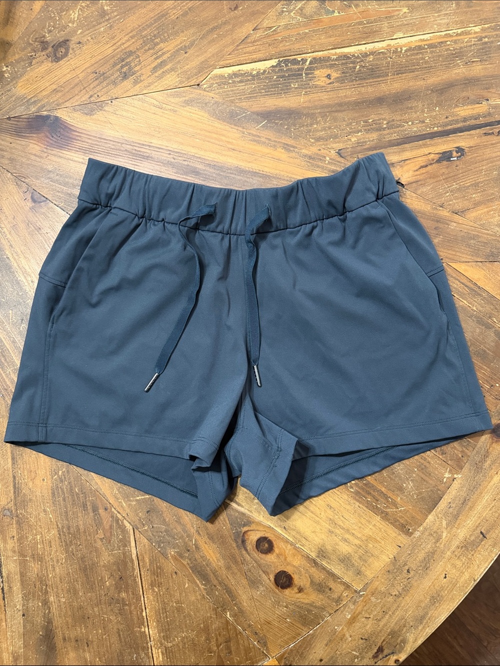 CRZ Yoga Women’s Elastic-Waist Athletic Shorts in Navy